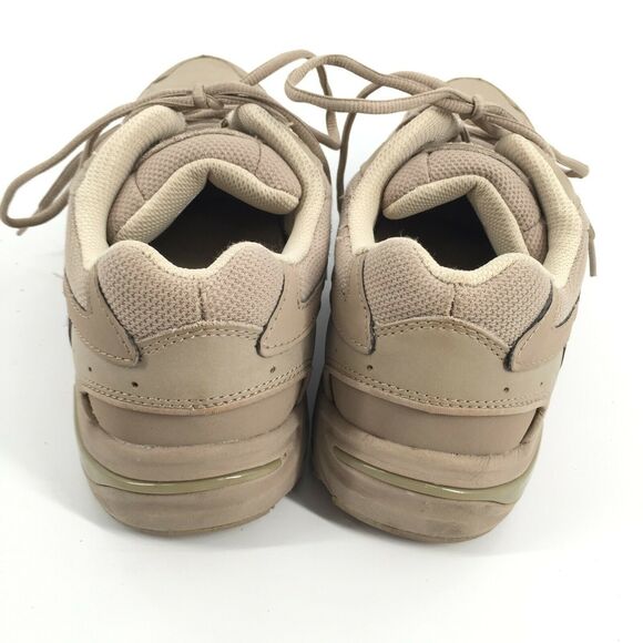 Vionic Walker Lace Up Orthopedic Sneakers 10.5 Light Cream Beige Leather Shoes - Picture 5 of 8